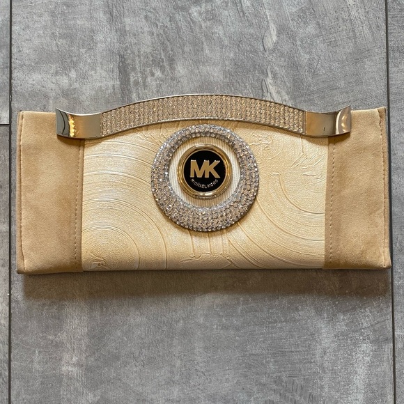 Handmade Handbags - Fashion Inspired Gold/Rhinestone Clutch Bag